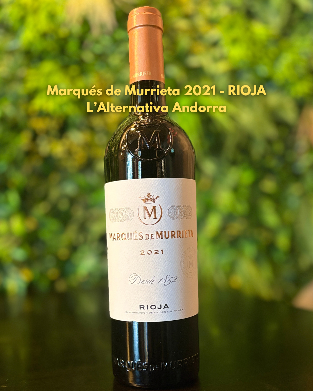 🍷✨ AL CELLER DE L’ALTERNATIVA, LA QUALITAT PARLA SOLA ✨🍷 Avui et presentem una de les joies que tenim a la nostra carta de vins: Marquès de Murrieta Reserva 2021, un dels grans referents de La Rioja Alta i una anyada considerada excel·lent. Un vi vibrant, estructurat i sorprenentment fresc, elaborat principalment amb Tempranillo, acompanyat de Graciano, Mazuelo i Garnacha. Després de 24-26 mesos en botes de roure americà, desenvolupa un perfil aromàtic profund: Notes de fruita vermella, grosella i mora, tocs de muntanya, espècies fines, vainilla i un punt balsàmic que el fa inconfusible. És un vi amb gran capacitat de guarda, elegant, equilibrat i reconegut internacionalment per la seva qualitat. Un company ideal per a plats com corder, “cochinillo”, galtes al forn o elaboracions amb tòfona. A L’Alternativa, ens agrada oferir vins que expliquen històries, que emocionen i que eleven qualsevol àpat. I aquest vi Murrieta Reserva 2021 és, sens dubte, un d’aquells vins que val la pena descobrir. 📍 L’Alternativa Andorra – Plaça de les Arcades   📅 De dilluns a dissabte